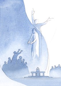 Christ is truly one with us, by His flesh and blood, and also one with the Father because of His divinity