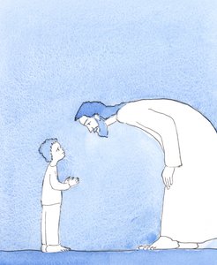 Christ showed me that when He looks at me when I am suffering, it is as if He is looking with love at a little child; and His only desire is to help me and give me inner peace, and comfort and joy. by Elizabeth Wang