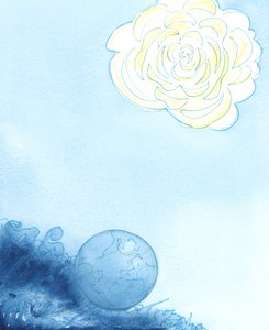 Heaven was represented as a huge flower, at the heart of which was a beautiful, perfumed, dazzling sanctuary by Elizabeth Wang