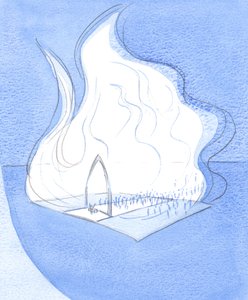 How glorious is the sacred space of our churches, where Holy Mass is offered. How fervently ought we to prepare for our work of praise. by Elizabeth Wang