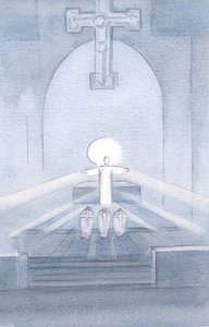 I saw Christ looking on His people, delighting in being here with us all by Elizabeth Wang