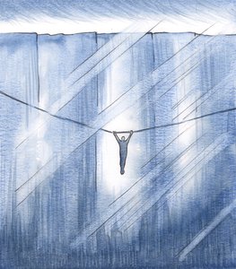 I Was Clinging by Faith Alone, Clinging to a Thin Thread of Hope, Suspended Over a Vast Abyss by Elizabeth Wang