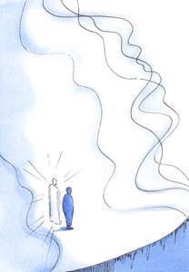 Only through Christ can we face the overwhelming purity and power of the Godhead by Elizabeth Wang