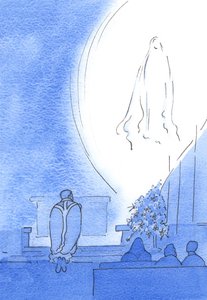 Our Blessed Lady appeared in a Radiant Light, close by us, delighting in our devotion as we all prayed the rosary, in May by Elizabeth Wang