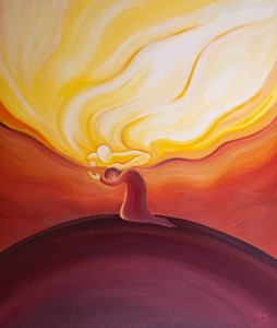 Our littlest prayers are welcomed, heard, and rewarded by God, who is like a father stroking his beloved child by Elizabeth Wang