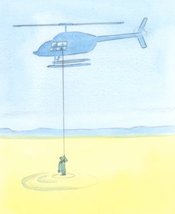 People are helped by our intercessions for them in prayer as surely as a desperate person caught in a quicksand is helped by friends who winch him to safety from a helicopter