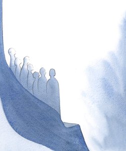The more bravely a soul grows and reaches out towards God, the closer to the Father she brings all who are in Her heart! by Elizabeth Wang