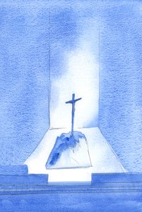 This is the heart of the Catholic Faith: that Christ died to save us; and that this same saving Sacrifice is re-presented and offered here at the Mass in sacramental form, 2002 by Elizabeth Wang
