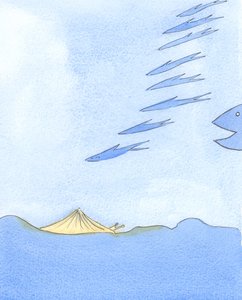 Those in the Church who are proud or ambitious are like fish which dart about excitedly and travel far but are in danger from larger fish, 2003