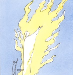 Whenever the Holy Sacrifice is offered from our altar, Christ Who is Present in sacramental form is praising the Father in the fiery love of the Holy Spirit