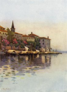 A Grey Morning, Lake Maggiore by Ella Du Cane