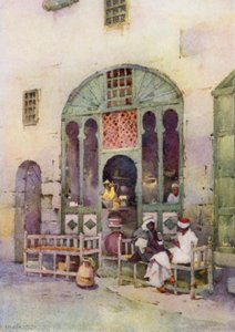 An Arab Cafe, Cairo by Ella Du Cane