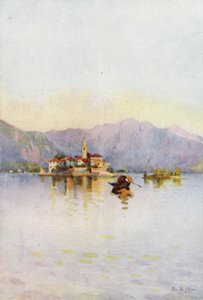 Isola Pescatori and the Sasso di Ferro, Lago Maggiore by Ella Du Cane