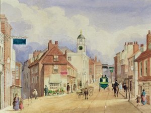 Croydon High Street, c.1850-55 by Ellen Keen