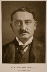 Rt Hon Cecil Rhodes, P.C. by Elliott und Fry Studio