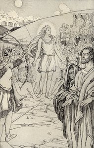 Each Arrow Overshot His Head, illustration from 
