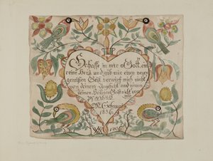 Illuminated Psalm, c. 1939 by Elmer R. Kottcamp
