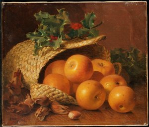 Still Life with Apples, Hazelnuts and Holly