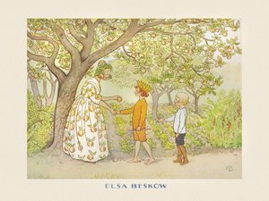 Lasse Liten in the Garden by Elsa Beskow
