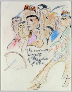 The indianer niggers of the prince of Tiba by Else Lasker Schüler