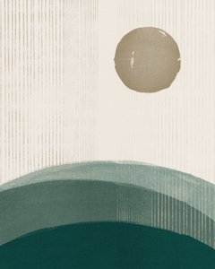 Calm Sun Over Hills