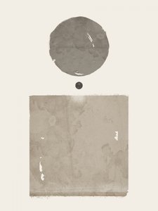 Circle Square Dot Abstract by Ema Paraschiv