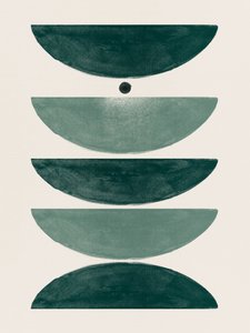 Green Geometric Balance by Ema Paraschiv