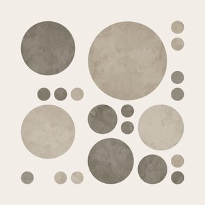 Muted Circles Abstract by Ema Paraschiv