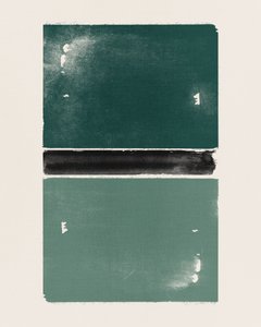 Muted Green Abstract by Ema Paraschiv