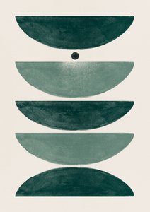 Tranquil Green Geometry by Ema Paraschiv