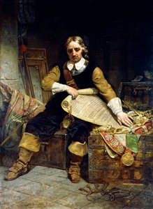 Oliver Cromwell, 1867 by Emanuel Gottlieb Leutze