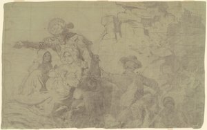 Study for "Westward the Course of Empire Takes Its Way" by Emanuel Gottlieb Leutze