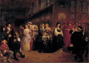 The Courtship of Anne Boleyn by Emanuel Gottlieb Leutze