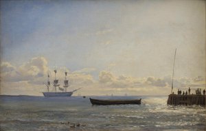 A Ship of the Line at Anchor