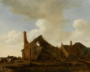 Landscape with a Dilapidated Cottage