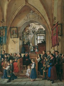 Interior of the Parish Church of Aussee