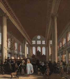 Interior of the Portuguese Synagogue in Amsterdam