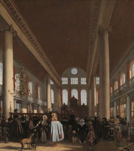 Interior of the Portuguese Synagogue in Amsterdam