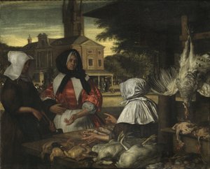 The Bird Market, Amsterdam by Emanuel de Witte
