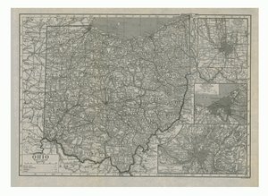 Map of Ohio, USA by Emery Walker