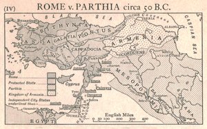 Rome v. Parthia, circa 50 B.C. by Emery Walker Ltd
