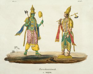 Parashurama, Engraved by de Marlet and du Bouloi