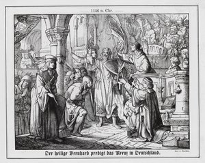 Bernard of Clairvaux Preaching the Second Crusade in Germany