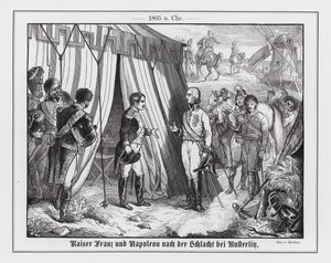 Meeting of Napoleon and Emperor Francis II of Austria after the Battle of Austerlitz