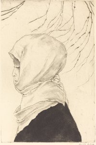 Japanese Woman in Winter Dress