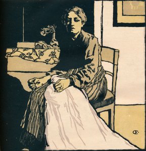 The Seamstress by Emil Orlik