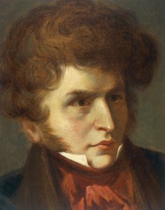 Portrait of Hector Berlioz by Emile (after) Signol