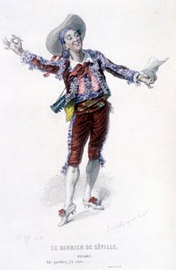 Figaro in The Barber of Seville by Emile Antoine Bayard