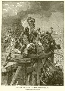 Defense of Paris against the Normans by Emile Antoine Bayard
