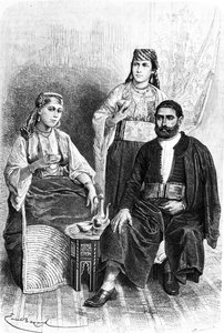 Jewish Man and Woman of Tangiers by Emile Antoine Bayard